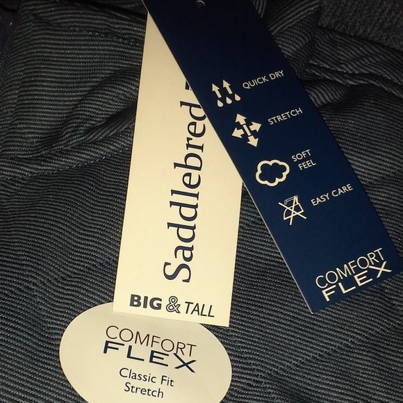 MEN VEST SADDLEBRED SLADE BLUE BIG & TALL - Picture 6 of 9